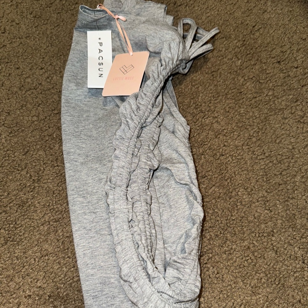 Grey lottie moss double cinched mini dress - Picture 10 of 11